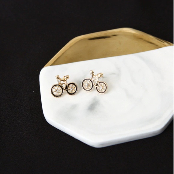 Poshmark Cute Bicycle stud Earrings 3 COLORS - Picture 3 of 7